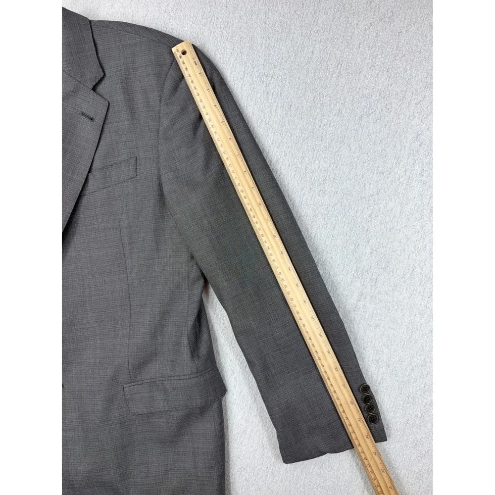 Emporio Armani G Line Grey Super 130s Wool Blazer Jacket 52 IT 42 US W1VGUD